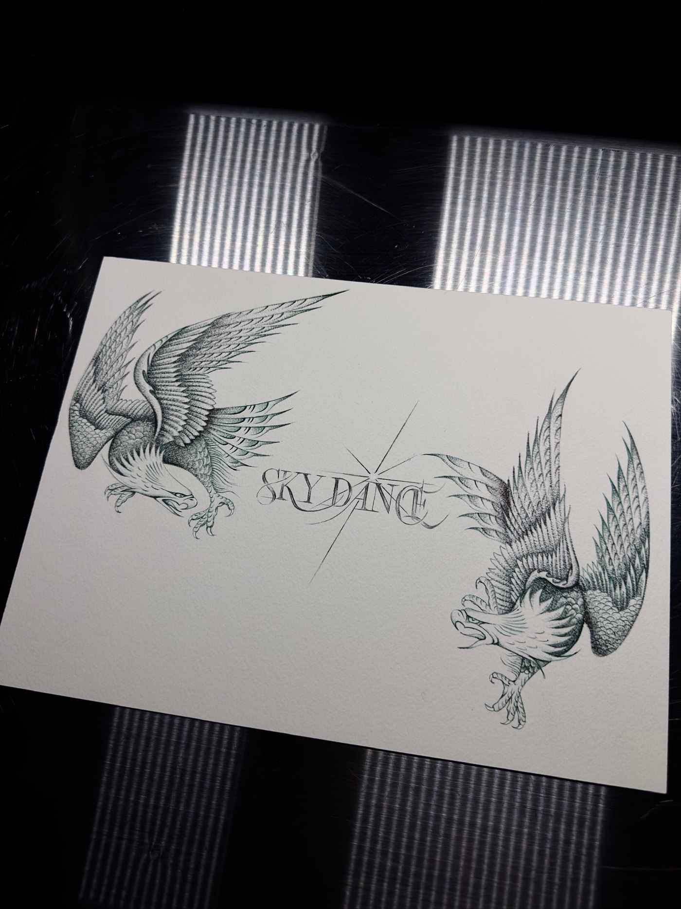 custom tattoo design: eagles