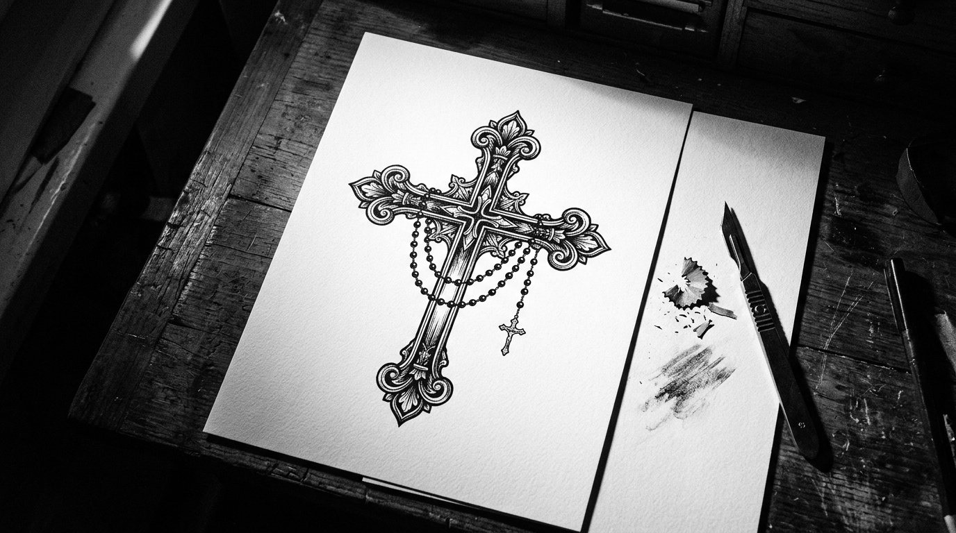 cross tattoo design