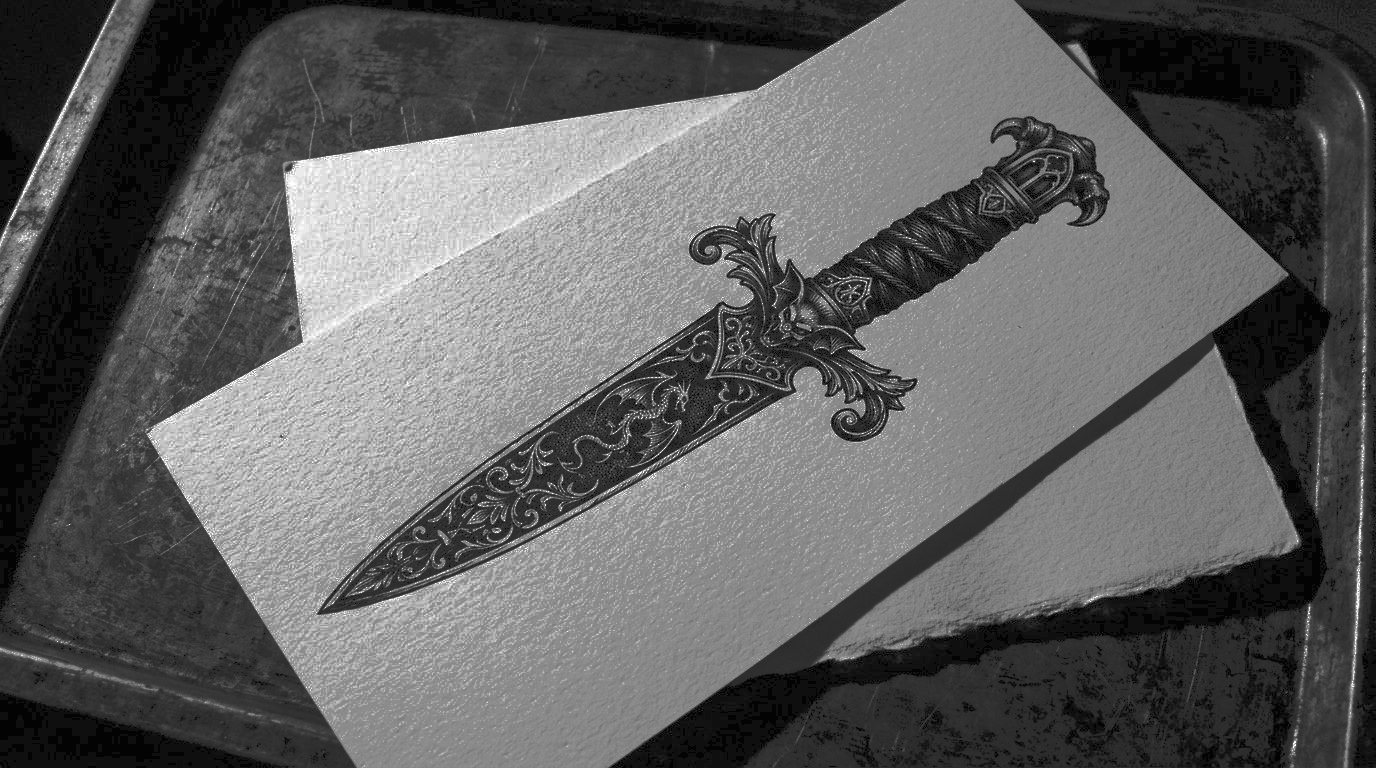 dagger tattoo design