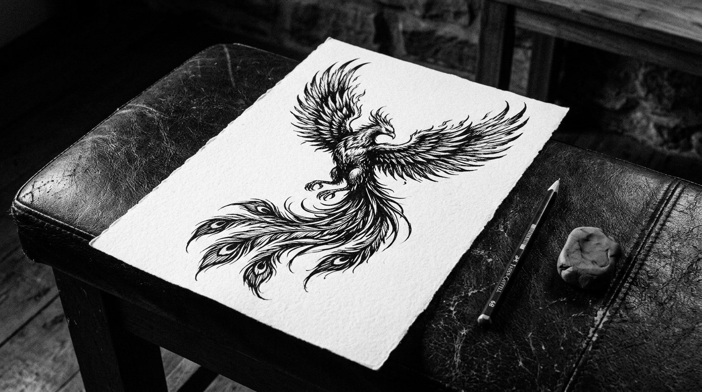 phoenix tattoo design