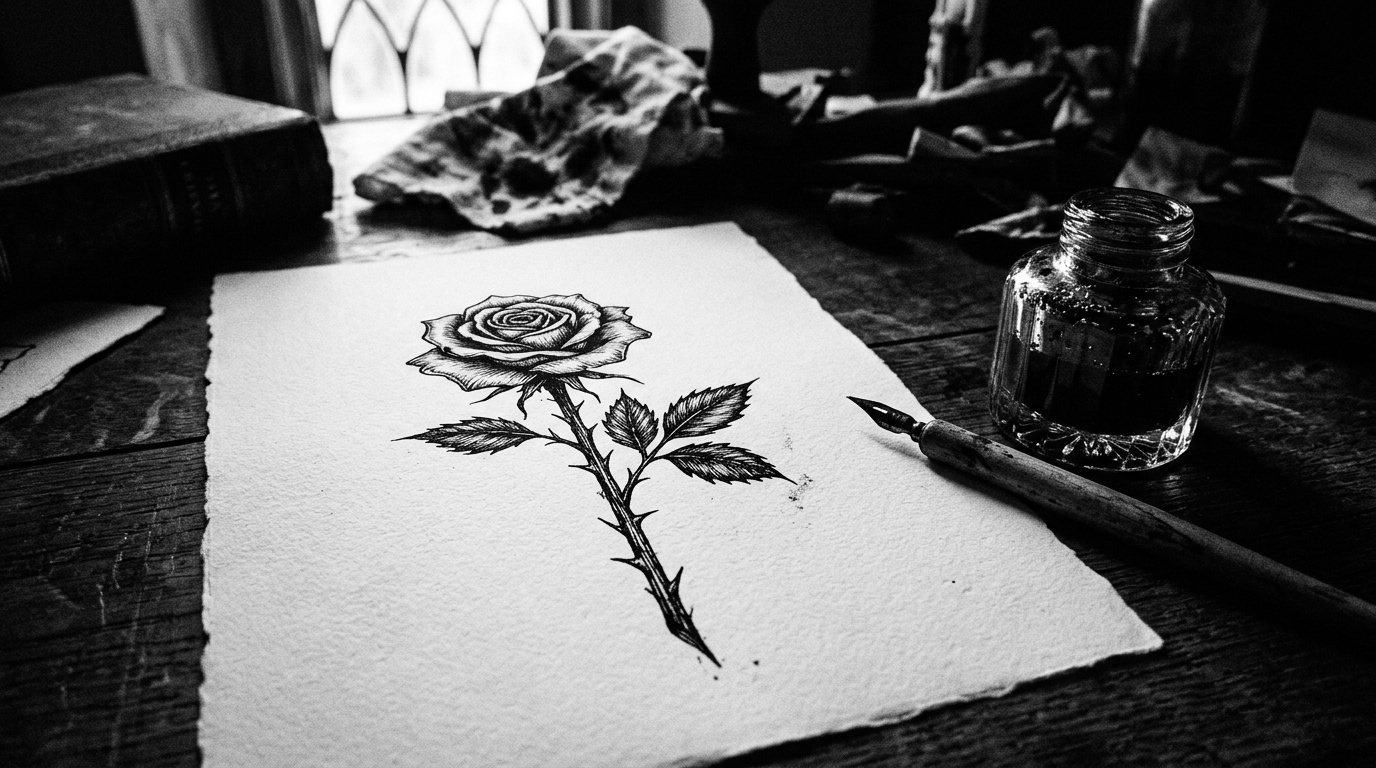 rose tattoo design